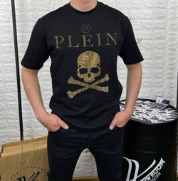 Футболка Philipp Plein Crystal Gold Skull