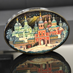 Шкатулка "Данилов монастырь" (Ручная роспись)