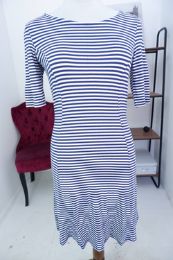 Платье GEORGE простое, из вискозы в стильную полоску 44 размер