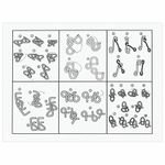 Головоломки металлические ЗОЛОТАЯ СКАЗКА (уровень сложности "ЭКСПЕРТ"), набор 6 штук, 662089