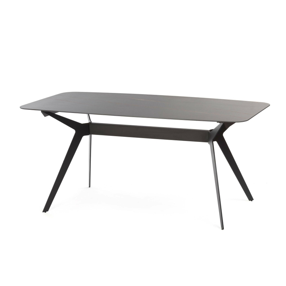 Обеденный стол Scarlet 160х80 керамика, черный
