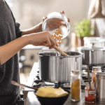 Кастрюля с крышкой IKEA HEMKOMST (ХЕМКОМСТ), Нержавеющая сталь, Стекло, 5 л