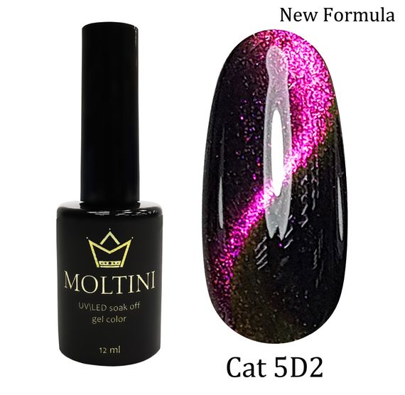 Гель-лак Moltini Cat Eye 5D 002, 12 ml