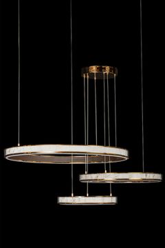 Подвесная люстра LED 193W 3000К/4000К/5500К LE7702/800-3F Gold золото Christine Leon