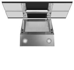 Каминная вытяжка Maunfeld MERSEY 90 Inox Glass BLACK