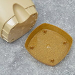 Горшок цветочный Wood 1,35л D140мм с прикорневым поливом, молочный шоколад/бук