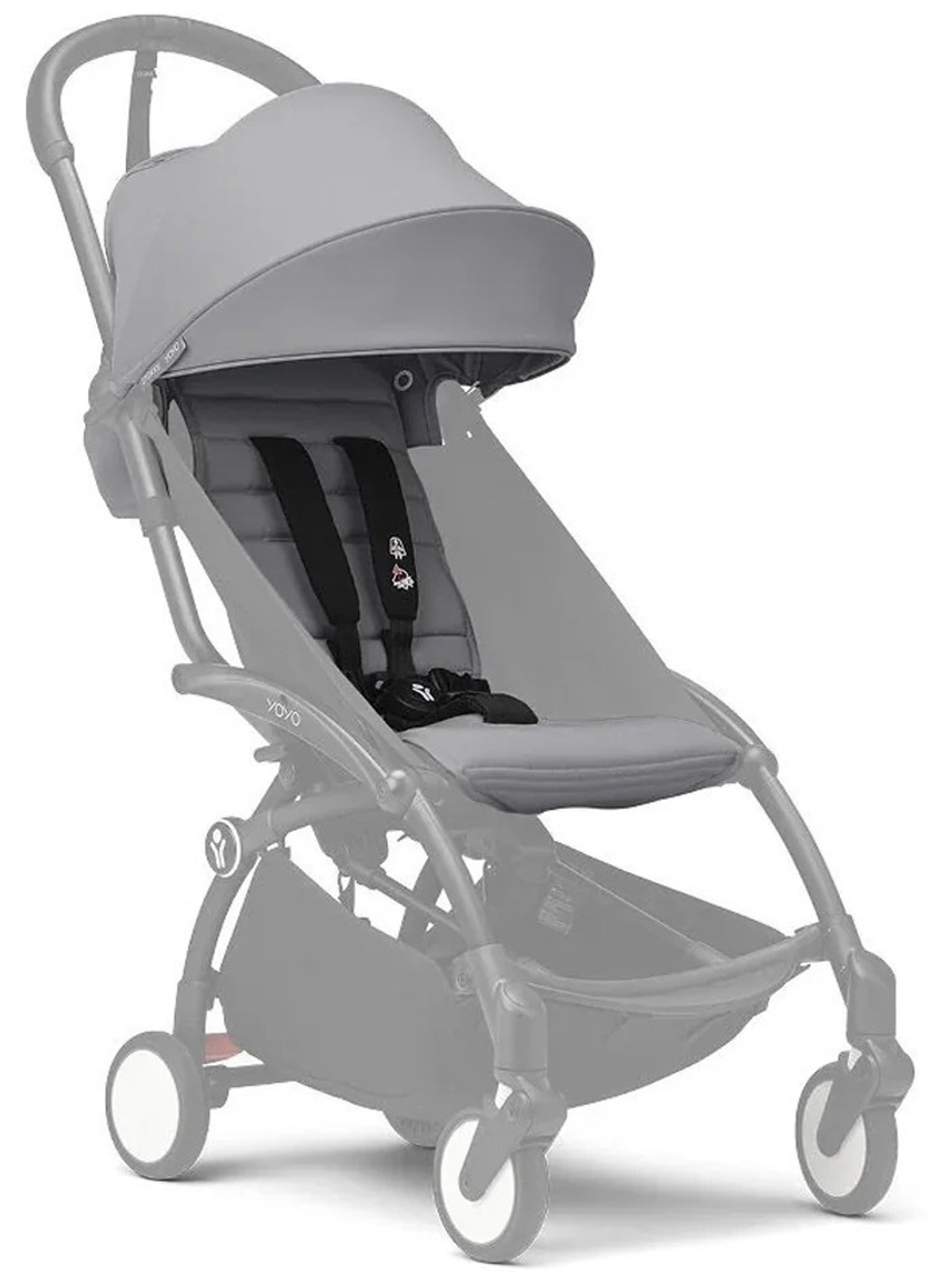 Коляска Stokke YOYO3 Newborn Pack рама белая White 2 в 1 Stone