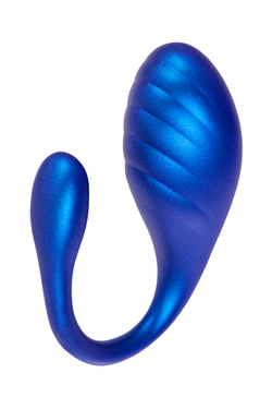 Виброяйцо L'Eroina APP CHOPPY с управлением от приложения и пульта силикон, синий, 21 см