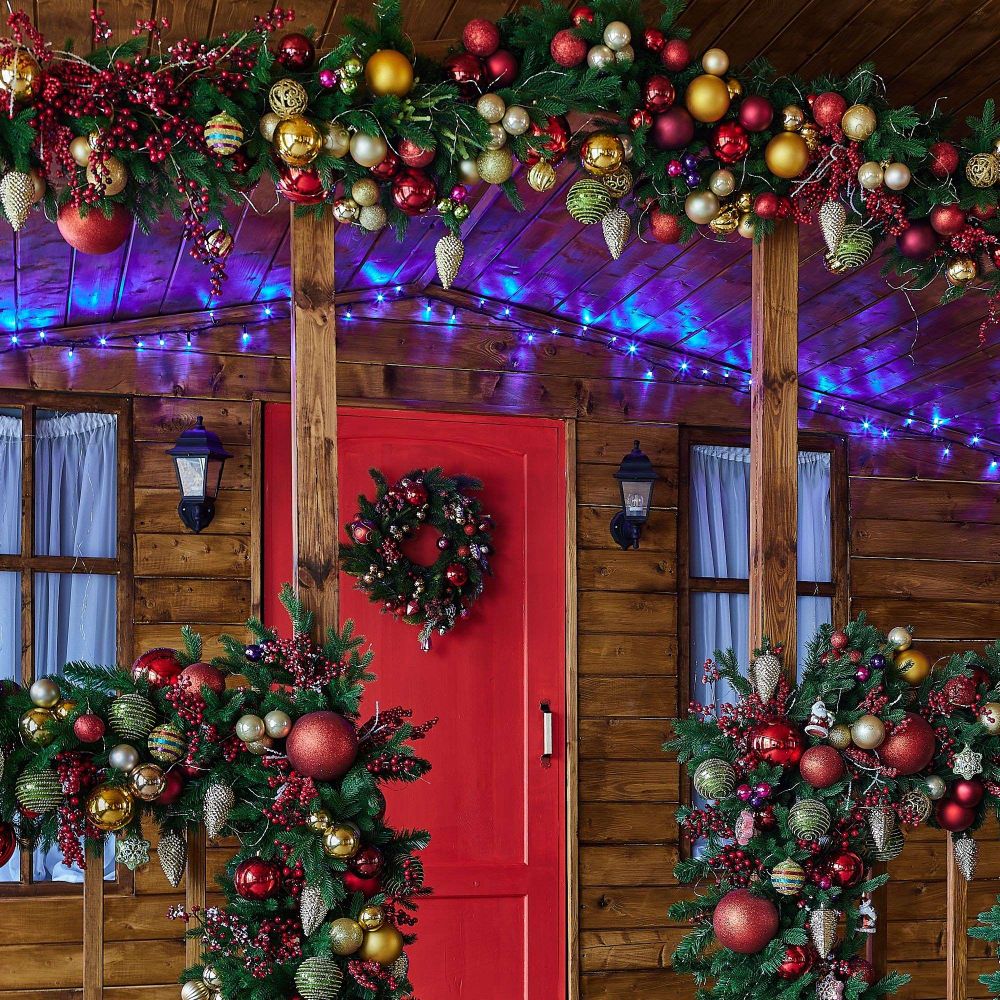 ULD-S1000-120-TBK BLUE IP67 Гирлянда светодиодная с эффектом мерцания. 10м. Соединяемая. 120 светодиодов. Синий свет. Провод черный. TM Uniel.