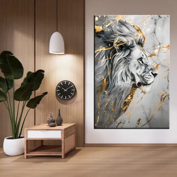 Постер "Лев. Абстракция"