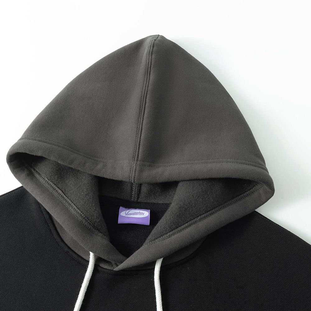 Худи Ymkashix HTF Three Color Block черный / серый