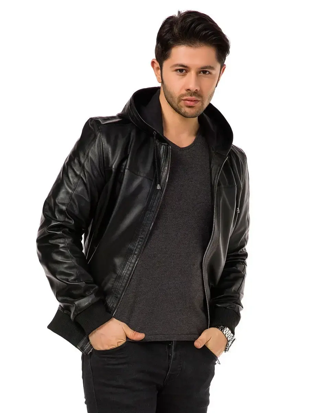 Куртка мужская  из натуральной кожи