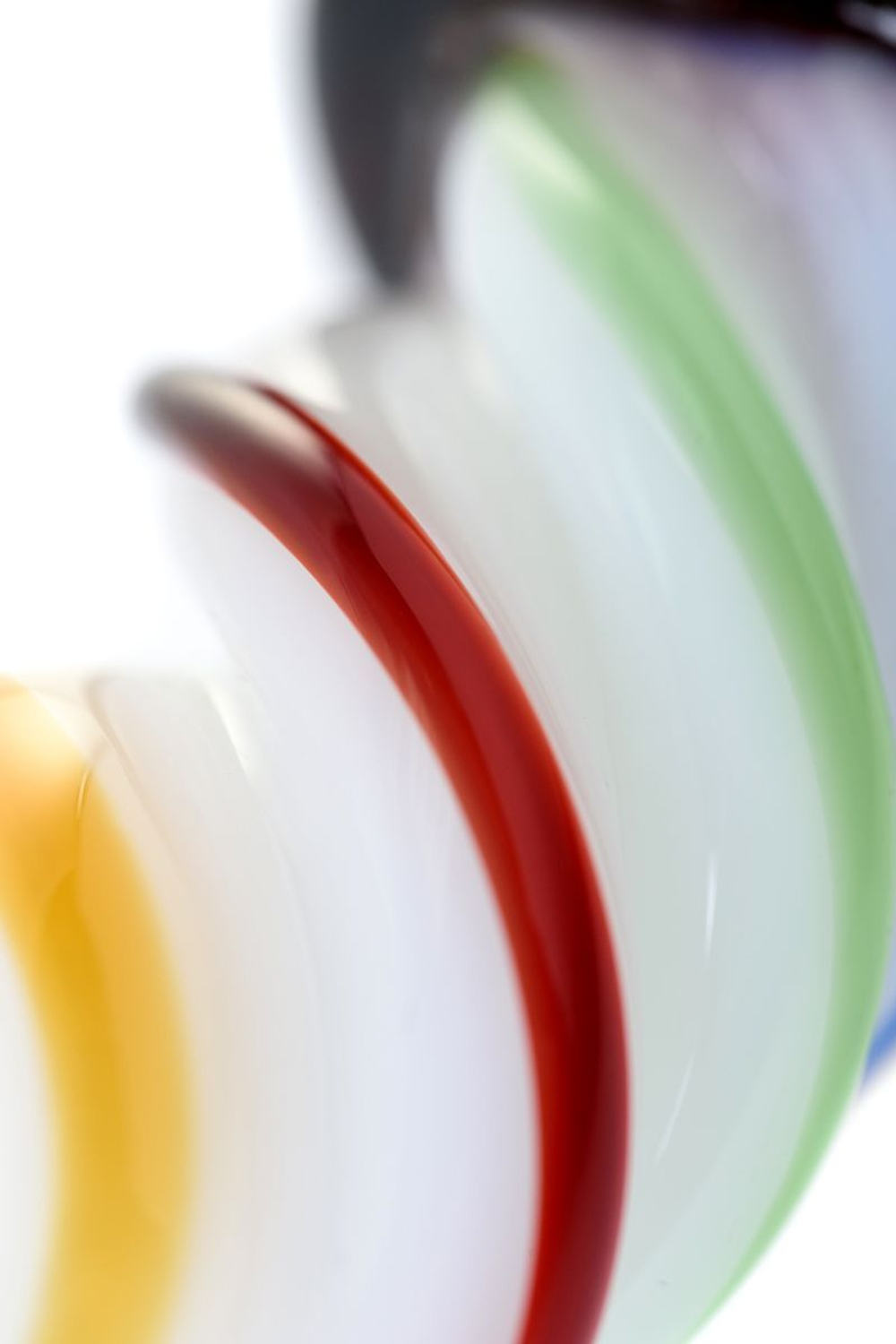 Коническая стеклянная анальная втулка Sexus Glass - 16 см. (Цвет: разноцветный)