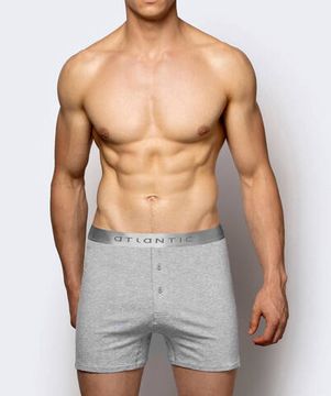 Трусы мужские семейные Atlantic Basic BMB-005 серый меланж