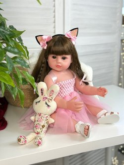 Кукла Реборн виниловая 55см в пакете (FA-002)