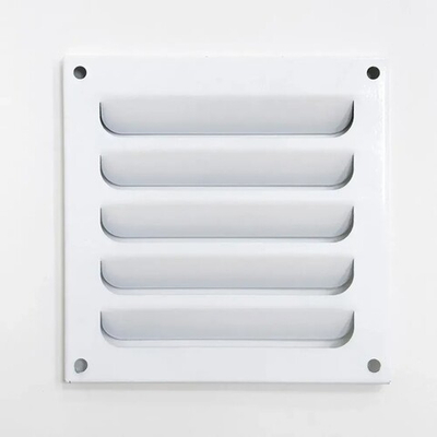 Решетка вентиляционная накладная 150х150 мм металлическая белая