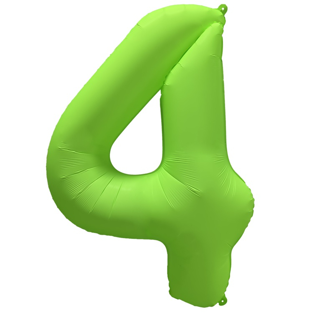 Шар фольгированный Цифра 4 101 см (Зеленый)