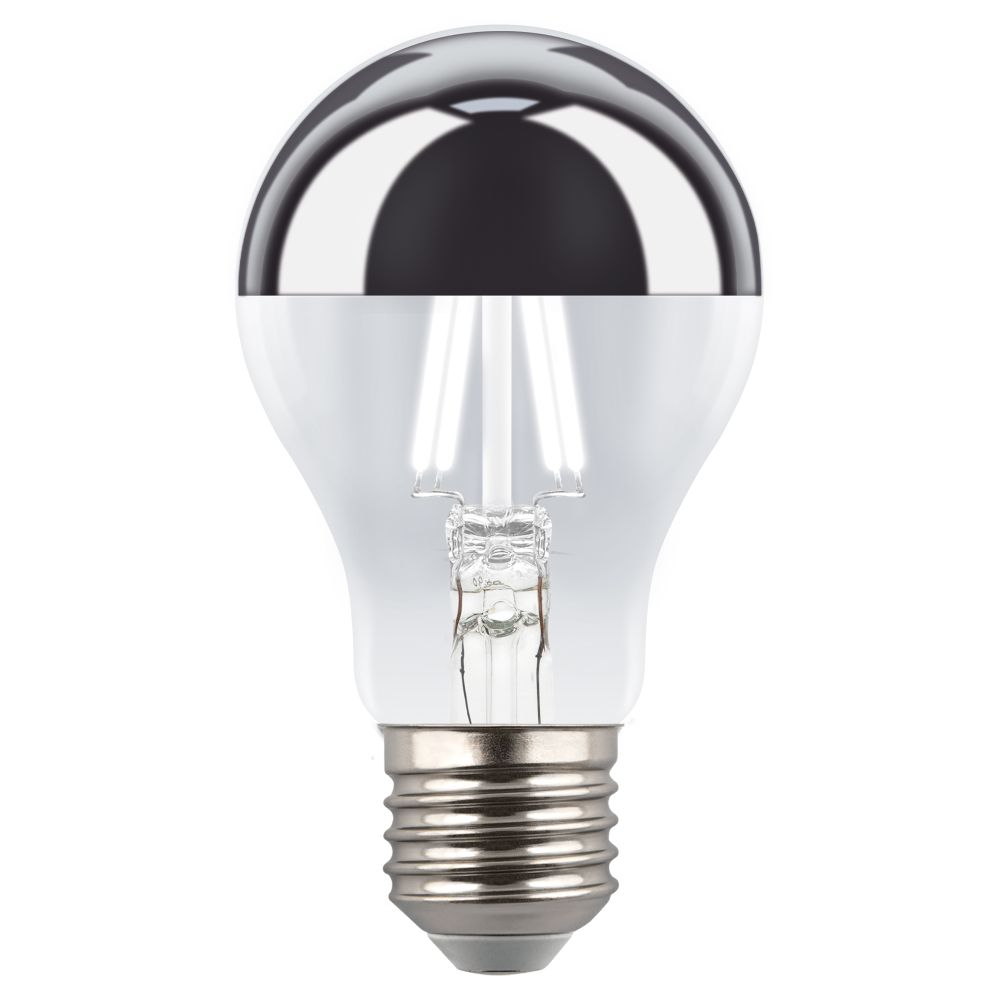 LED-A60-4W-4000K-E27-CL MIRROR-CHROME PLS02WH Лампа светодиодная. Форма A. прозрачная колба с зеркальным отражателем. Серия Sky. Белый свет 4000K. Картон. ТМ Uniel