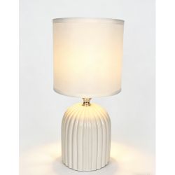 Настольная лампа Rivoli May 7548-501 1 х Е14 40 Вт керамика белая с абажуром | Rivoli