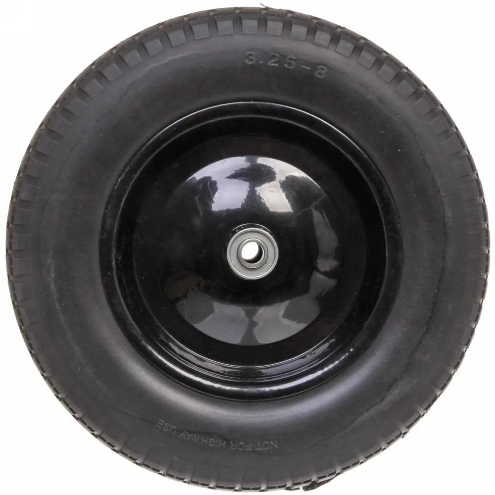 Колесо к тачке 13» 3,25/3,00-8 (ось 16мм) вспененный полиуретан