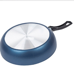 Сотейник со стеклянной крышкой, диаметр 24 см с антипригарным покрытием, алюминий