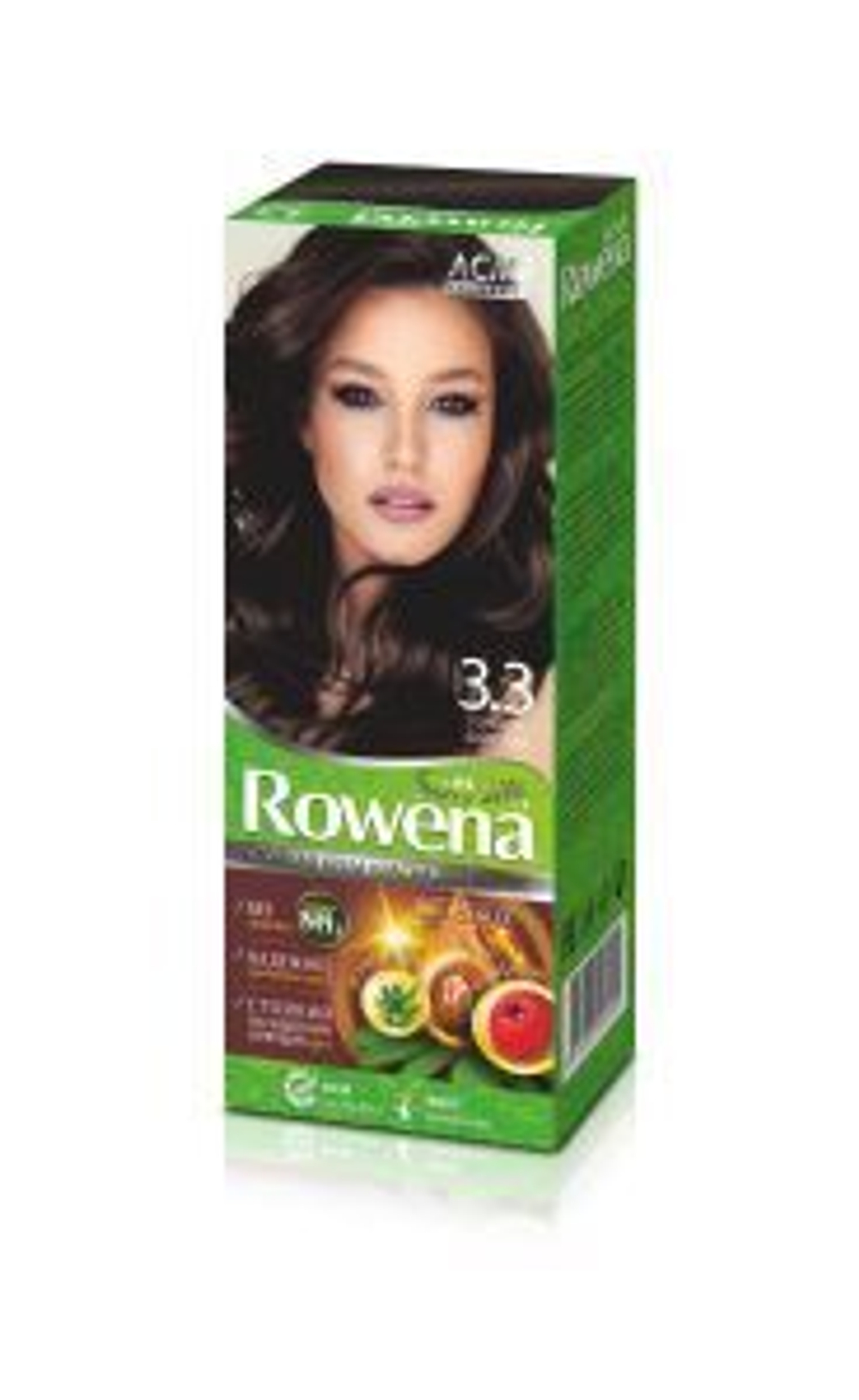 Acme-Color «ROWENA SOFT SILK» Стойкая Крем-Краска для волос, тон 3.3 без аммиака (Горький Шоколад) 115 мл