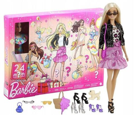 Кукла Barbie Mattel Стиль и шик - Адвент-календарь с куклой Барби и 24 сюрпризами GXD64