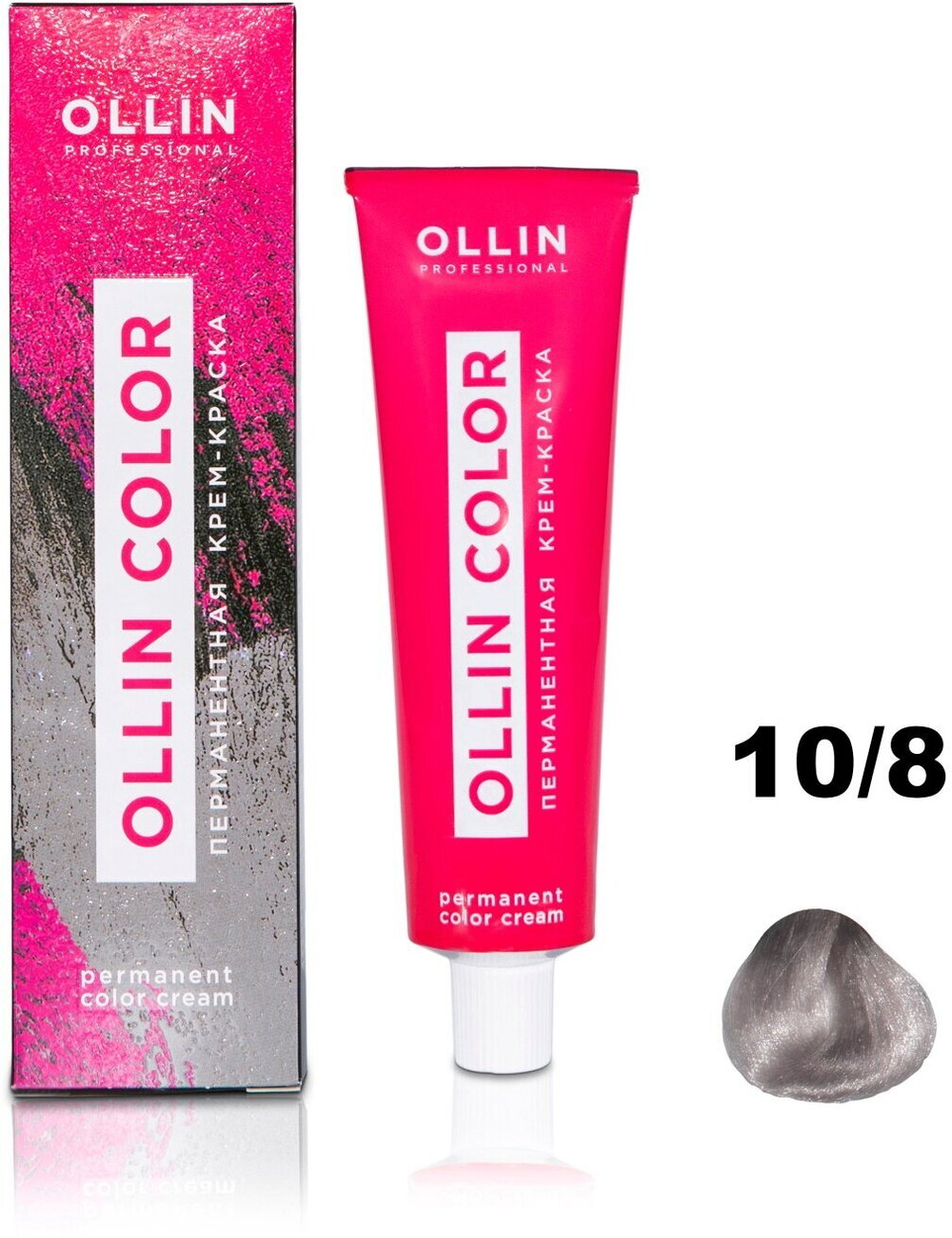 OLLIN COLOR 10/8 светлый блондин жемчужный 60мл Перманентная крем-краска для волос