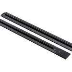 501028 Трек 2-контакт встраиваемый со стыковочным пазом BARRA 2м, ЧЕРНЫЙ МАТОВЫЙ (круглые медные жилы, питание и заглушка в комплекте)