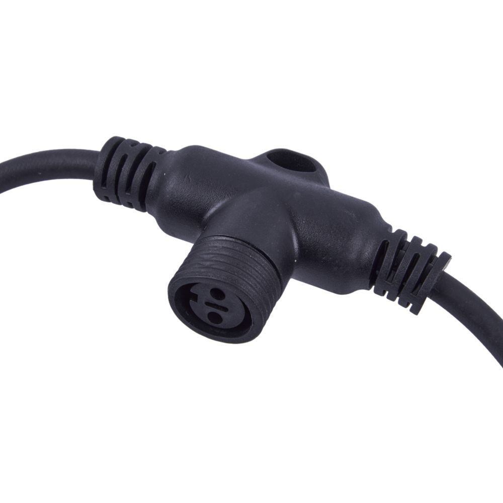 UCX-F90 T20-2M-BK Провод-шина для гирлянд серии F90PRO. 2м. 20 Т-коннекторов. шаг 10см. Статика-мерцание. IP67. Черный. TM Uniel