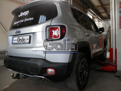 Фаркоп оцинкованный Galia J011C для Jeep Renegade 2014-, FIAT 500X 2014-(паспорт и сертификат в комплекте)(без электрики)