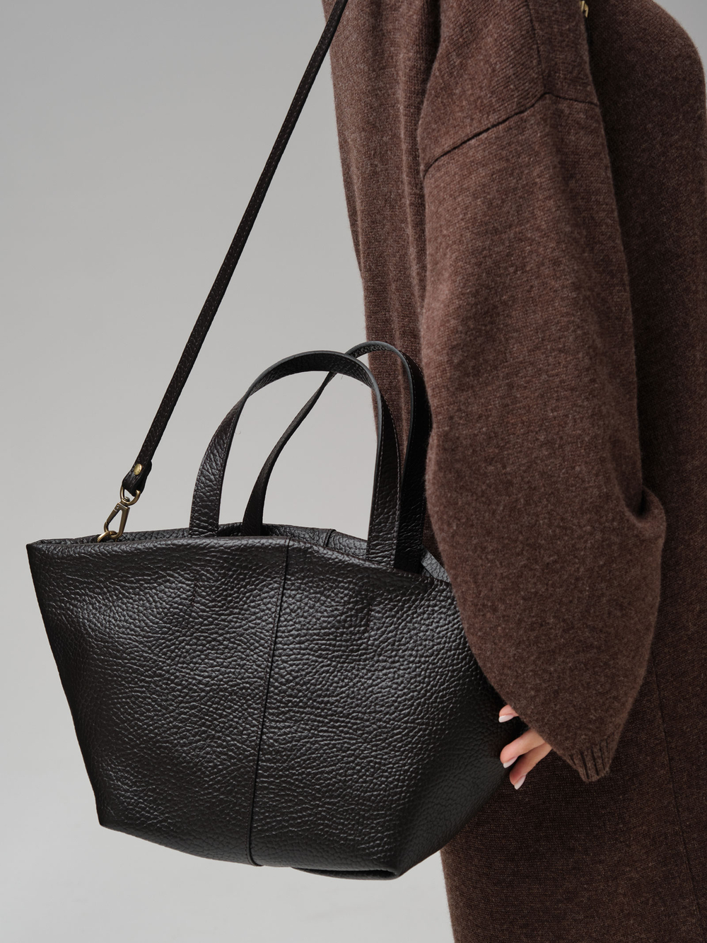 Кожаная сумка Azaro 31355 темно-коричневый