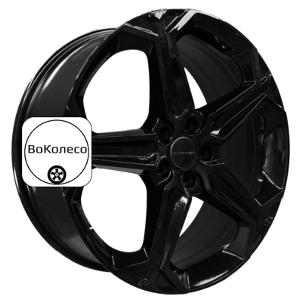 7,5x19/5x112 ET43 D57,1 KHW1909 (Kodiaq/Tiguan) Black Khomen Wheels