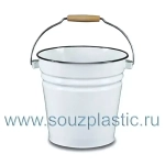 Ведро 12л без крышки без рисунка (Северсталь эмаль)