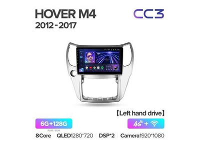Магнитола Teyes CC3 6-128 Great Wall Hover M4 1 2012 — 2017 10.2"