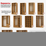 Шкаф-купе Пейтон 2 Белый 101/ Венге Цаво 3354  240*45*240