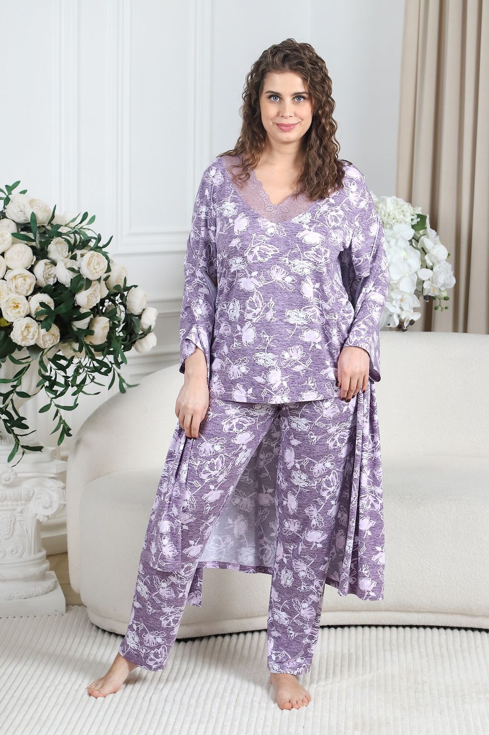 Халат Фрезия-4 Виотекс ЛИЛОВЫЙ