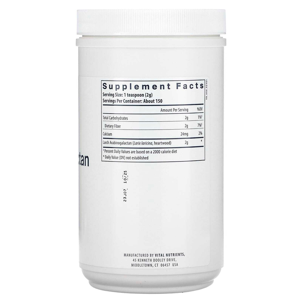 Vital Nutrients, арабиногалактан в порошке, 300 г (10,6 унции)