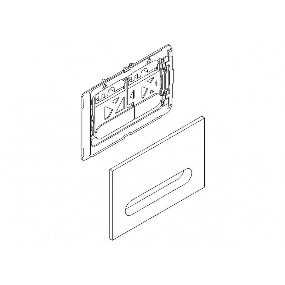 Клавиша смыва BelBagno Prospero BB005-PR-CHROME Хром глянцевый