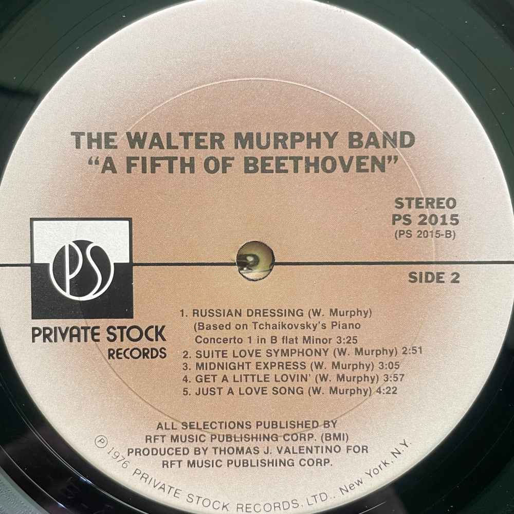 The Walter Murphy Band ‎– A Fifth Of Beethoven (США 1976г.)