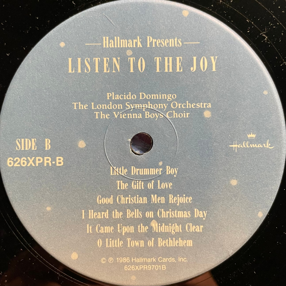 Placido Domingo – Christmas: Listen To The Joy (США 1986г.)