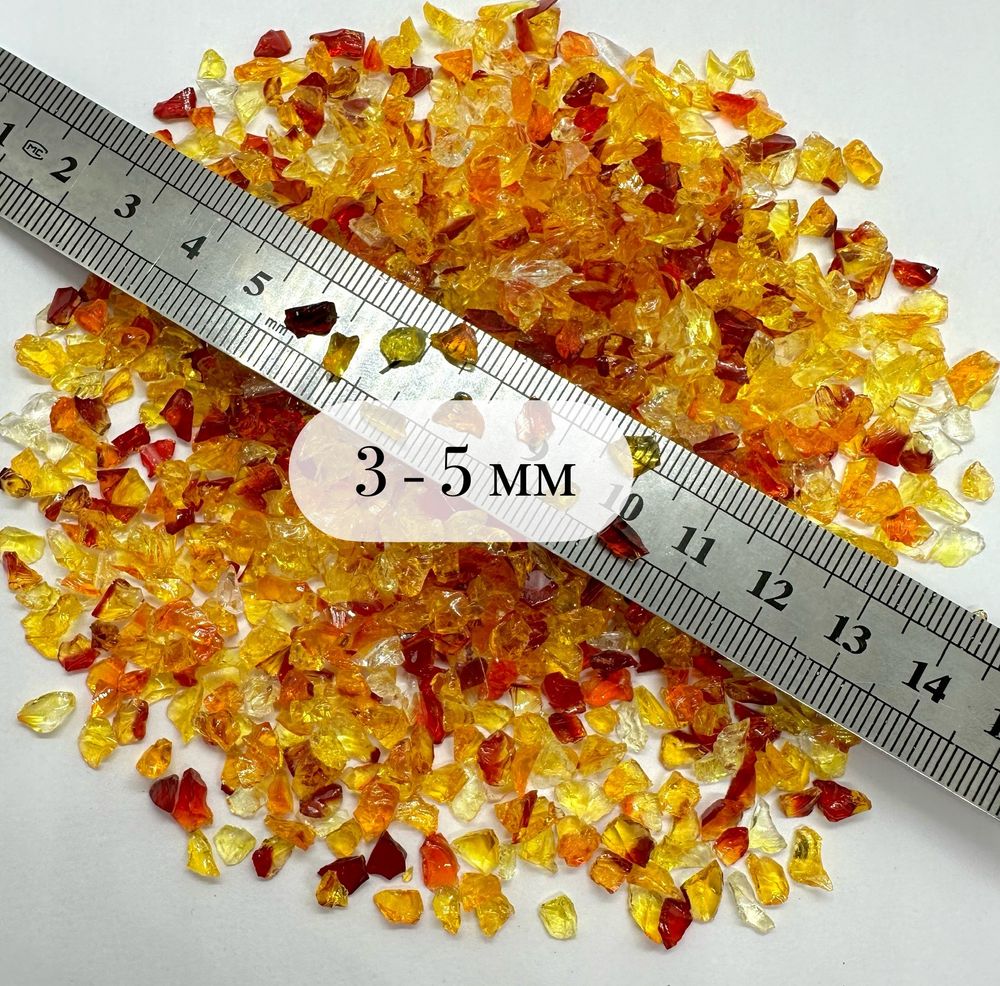 Стеклянная крошка Цитрус-Микс фракция 3