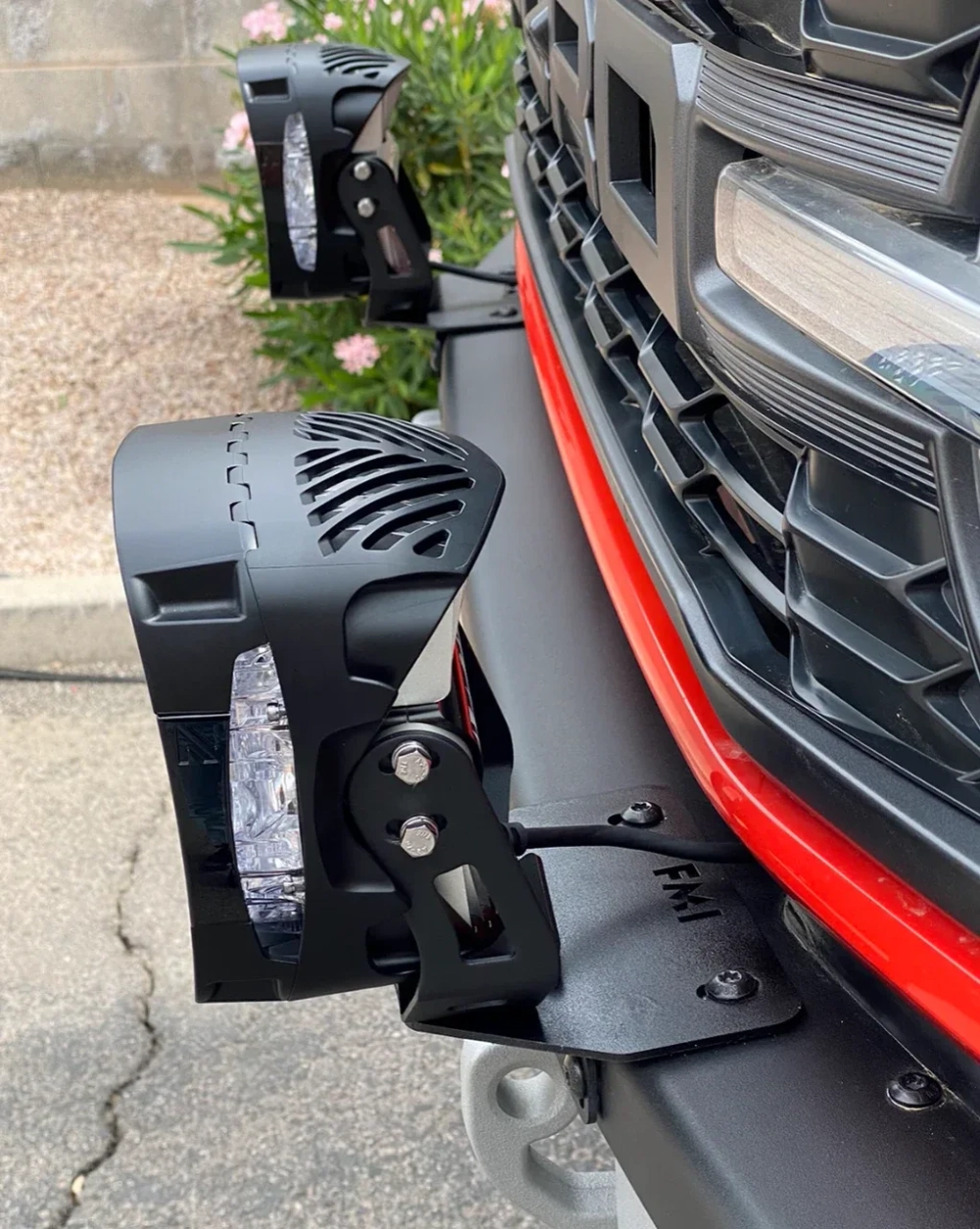 Кронштейны для крепления доп. фар на штатный бампер Bronco / Bronco Raptor 2021-2025 Форд Бронко Раптор