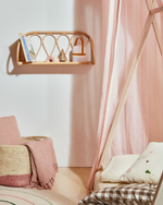 Полка Nyarai из ротанга с натуральной отделкой 58 x 25 см