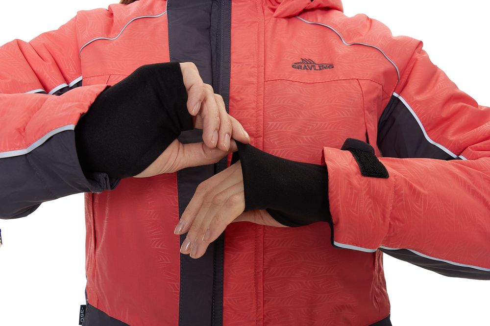 Костюм женский Ангара -35 (графит, лосось) GRAYLING