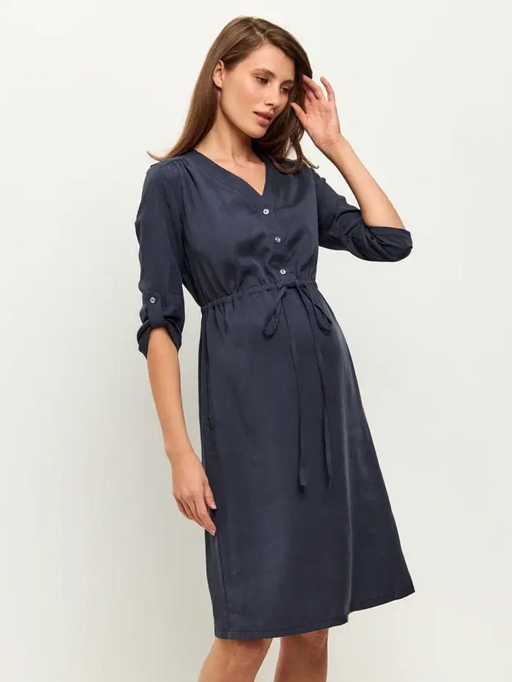 Платье-рубашка "Джина" для беременных и кормящих мам