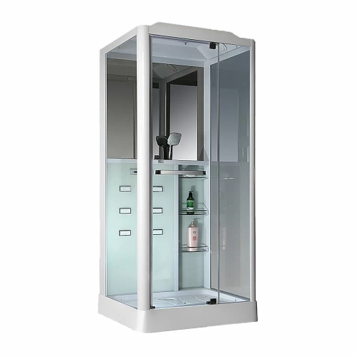 Душевая кабина Loranto Selak CS 126-3A R 90х100 стекло прозрачное/профиль белый