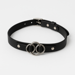 Чокер-ошейник с 3 кольцами от Crazy Handmade