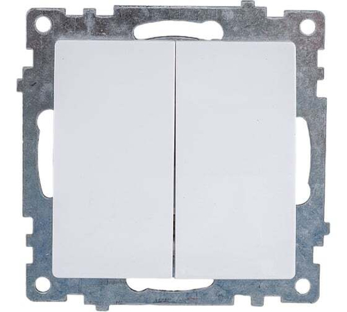 STEKKER Катрин Выключатель мех. СУ 2 кл. 10А белый GLS10-7104-01 39300