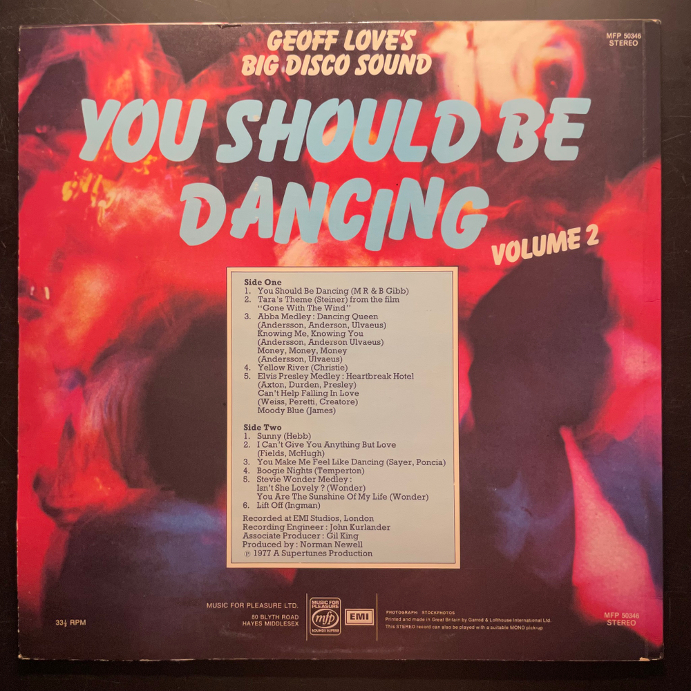 Geoff Love's Big Disco Sound ‎– You Should Be Dancing 2 (Англия 1977г.)